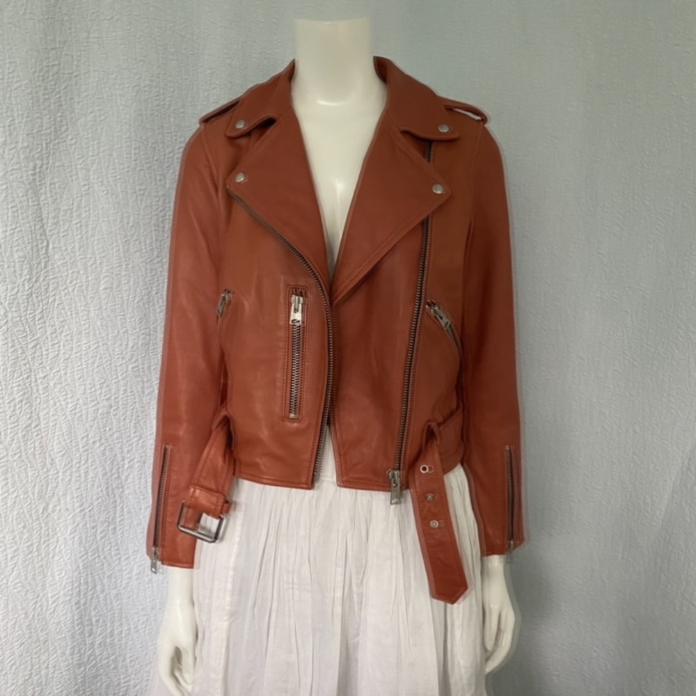 All Saints Leather Moto Jacket